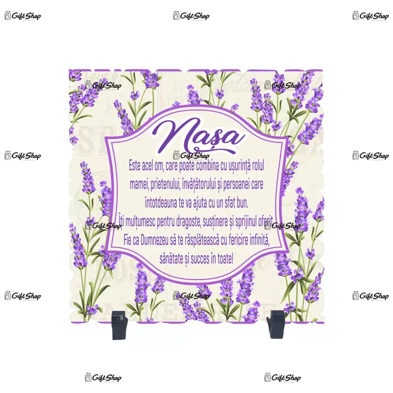 Nasa este acel om ... lavanda, placheta cu mesaj